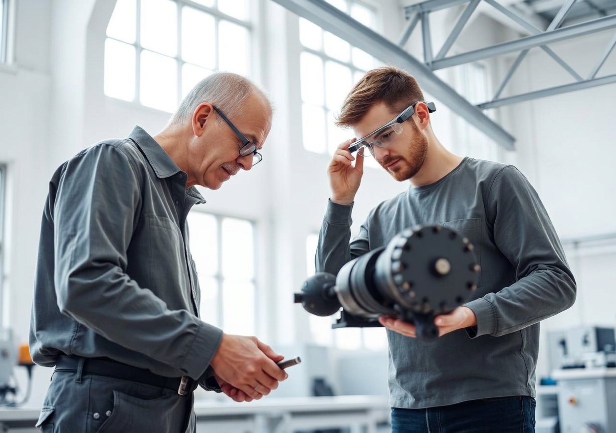 Tecnico senior trasferisce conoscenza